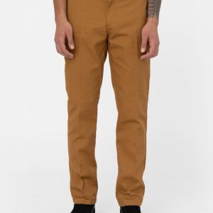 DICKIES – Pantaloni Uomo da Lavoro Slim 872 Marrone Anatra