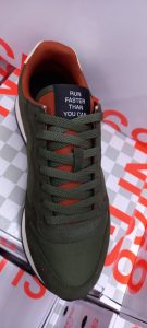 SUN 68 – Scarpe Uomo Tom Solid Nylon Militare Scuro