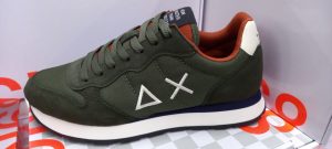SUN 68 – Scarpe Uomo Tom Solid Nylon Militare Scuro
