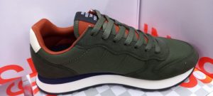 SUN 68 – Scarpe Uomo Tom Solid Nylon Militare Scuro