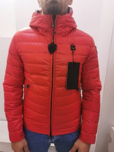 BLAUER – Piumino Corto con Cappuccio Uomo Rosso