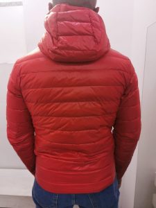 BLAUER – Piumino Corto con Cappuccio Uomo Rosso