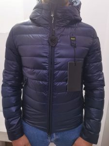 BLAUER – Piumino Corto con Cappuccio Uomo Blue