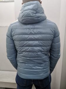 BLAUER – Piumino Corto con Cappuccio Uomo Celeste