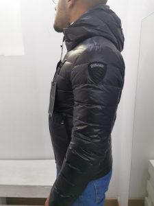 BLAUER – Piumino Corto con Cappuccio Uomo Nero