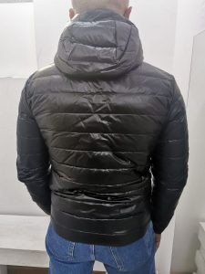 BLAUER – Piumino Corto con Cappuccio Uomo Nero