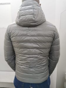 BLAUER – Piumino Corto con Cappuccio Uomo Grigio
