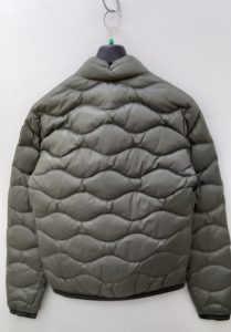 BLAUER – Piumino Corto Imbottito a Onde Uomo Grigio