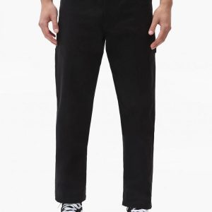 DICKIES – Pantaloni da Carpentiere in Tela di Cotone Nero