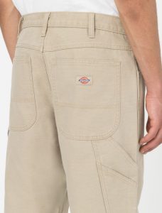 DICKIES – Pantaloni da Carpentiere in Tela di Cotone Sabbia Slavato