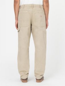 DICKIES – Pantaloni da Carpentiere in Tela di Cotone Sabbia Slavato