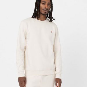 DICKIES – Felpa Uomo Oakport Sweatshirt Bianca