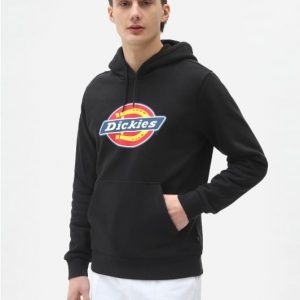 DICKIES – Felpa Uomo con Cappuccio Icon Logo Hoodie Nera