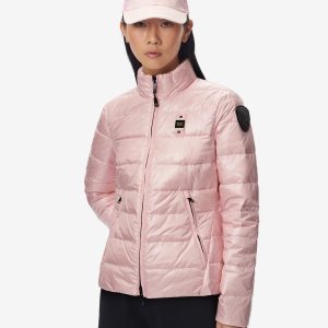 BLAUER – Piumino Donna in Nylon Lucidio Ella Rosa