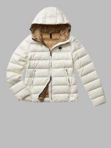 BLAUER – Piumino Donna Sfiancato con Cappuccio Charme Bianco