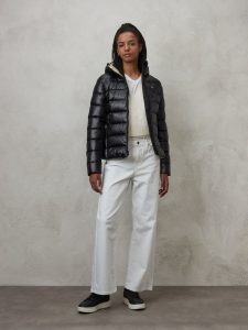 BLAUER – Piumino Donna Sfiancato con Cappuccio Charme Nero