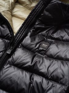 BLAUER – Piumino Donna Sfiancato con Cappuccio Charme Nero