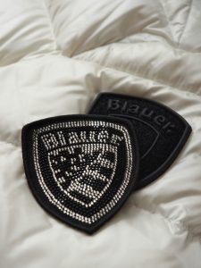 BLAUER – Piumino Donna con Cappuccio in Pelliccia Removibile Manila Bianco