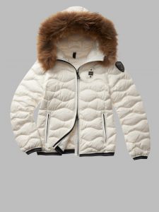 BLAUER – Piumino Corto Imbottito Piuma Aldie Bianco