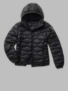 BLAUER – Piumino Donna a Onde Colori Moda Camelia Nero