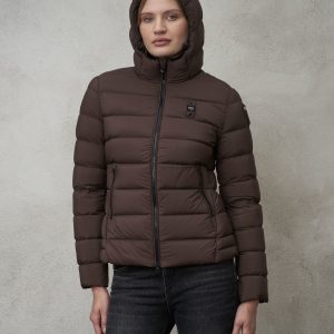 BLAUER – Piumino in Nylon Opaco Dania Marrone