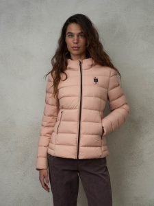 BLAUER – Piumino in Nylon Opaco Dania Rosa Pallido