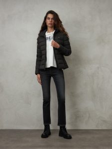 BLAUER – Piumino Donna in Nylon Opaco Dania Nero