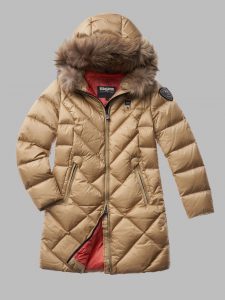 BLAUER – Piumino Lungo Sfiancato Althea Biscotto int. Tulipano