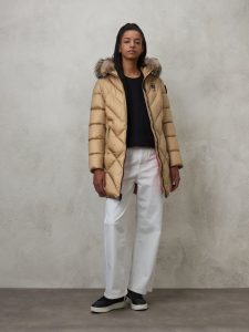 BLAUER – Piumino Lungo Sfiancato Althea Biscotto int. Tulipano