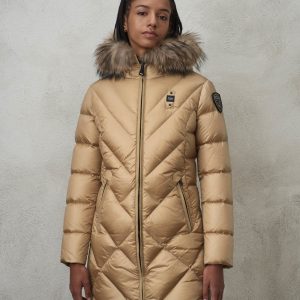 BLAUER – Piumino Lungo Sfiancato Althea Biscotto int. Tulipano