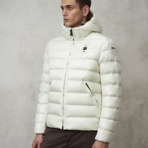 BLAUER – Piumino Uomo in Nylon Eco Adams Bianco