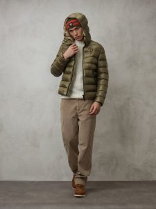 BLAUER – Piumino Uomo in Nylon Eco Adams Oliva Scuro