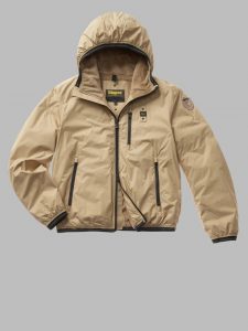 BLAUER – Piumino Uomo con Interno in Pelliccia Devon Biscotto
