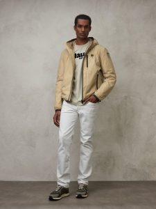 BLAUER – Piumino Uomo con Interno in Pelliccia Devon Biscotto