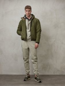 BLAUER – Piumino Uomo con Interno in Pelliccia Devon Verde Scuro