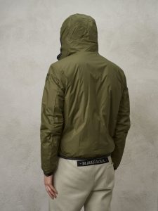 BLAUER – Piumino Uomo con Interno in Pelliccia Devon Verde Scuro