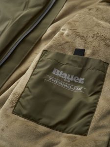 BLAUER – Piumino Uomo con Interno in Pelliccia Devon Verde Scuro