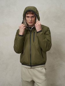 BLAUER – Piumino Uomo con Interno in Pelliccia Devon Verde Scuro