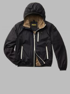 BLAUER – Piumino Uomo con Interno in Pelliccia Devon Nero
