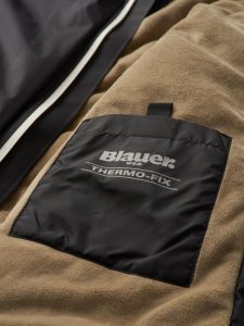 BLAUER – Piumino Uomo con Interno in Pelliccia Devon Nero