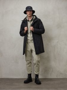 BLAUER – Piumino Lungo Uomo con Interno in Pelliccia Butler Nero
