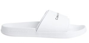 CALVIN KLEIN – Ciabatte Instituitional Bold Bianche