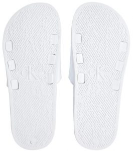 CALVIN KLEIN – Ciabatte Instituitional Bold Bianche