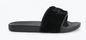 CALVIN KLEIN – Scivoli in Pelliccia Sintetica Neri