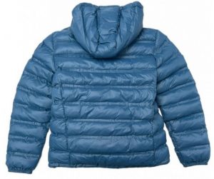 BLAUER – Giubbino Kids in nylon con cappuccio e imbottitura in ovatta Azzurro