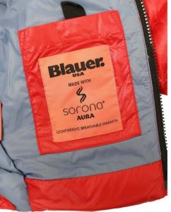 BLAUER – Giubbino Kids in nylon con cappuccio e imbottitura in ovatta Rosso