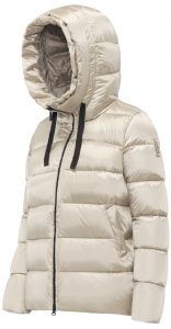 BOMBOOGIE – Rome Jacket Piumino Donna in Nylon Bright Grigio Cristallo