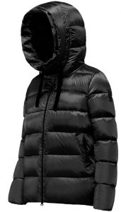 BOMBOOGIE – Rome Jacket Piumino Donna in Nylon Bright Nero