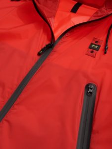 BLAUER – Giacca a Vento Sfoderata in Nylon Rossa