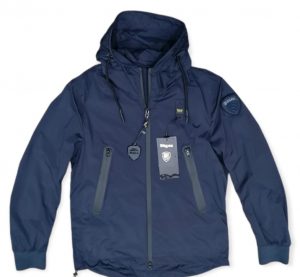 BLAUER – Giacca a Vento Sfoderata in Nylon Blue